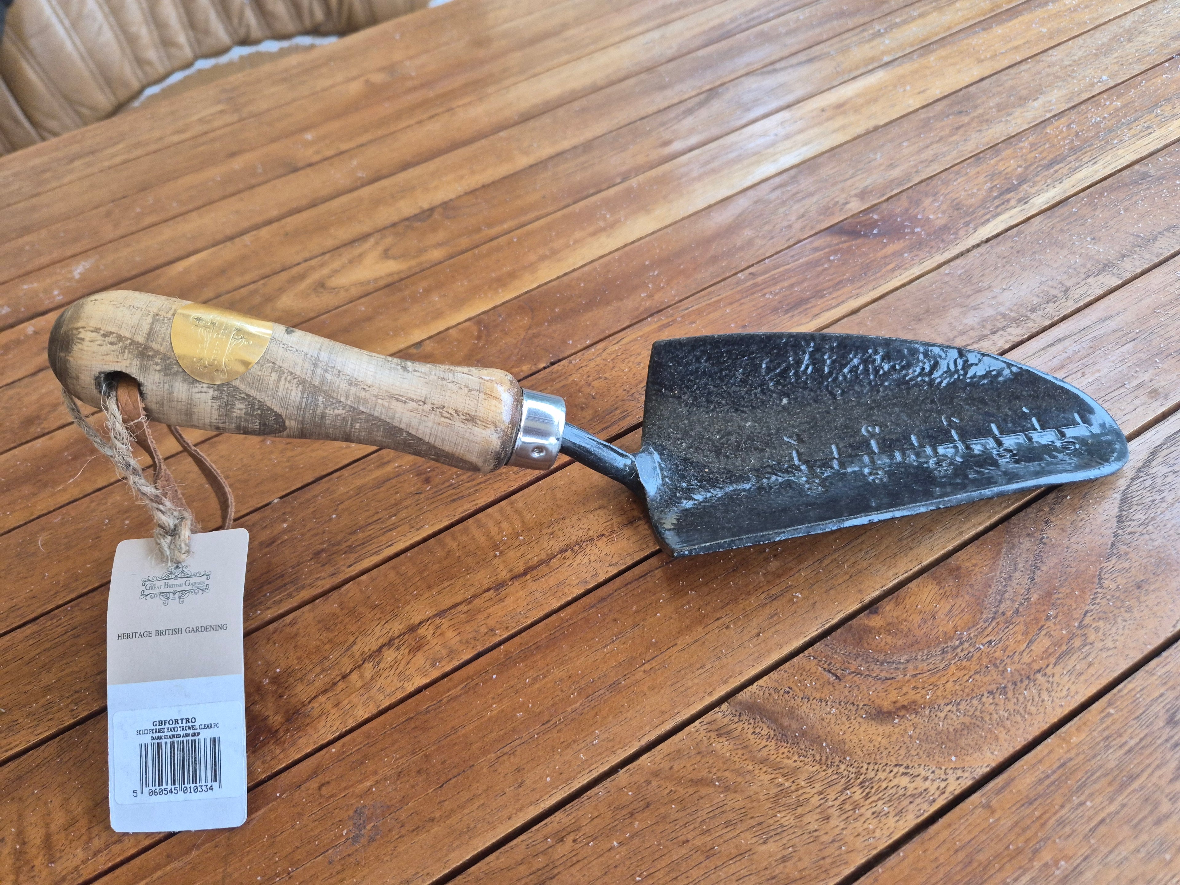 forged hand trowel
